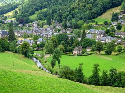 Dans la montée vers Chastrade, en se retournant vers Fonta… 