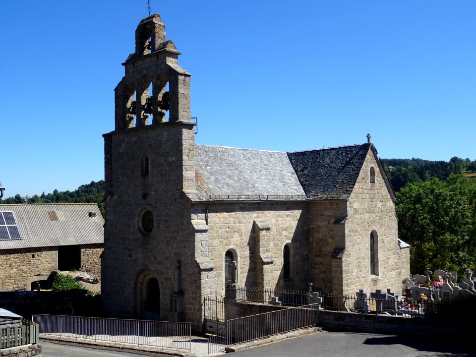 Eglise Saint-Hippolyte, Chauchailles, Lozère photo