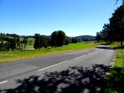 La route de Salecrux vers Chauchailles, Lozère 