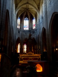 Nef, cathédrale Saint- Pierre, Saint-Flour, Cantal 