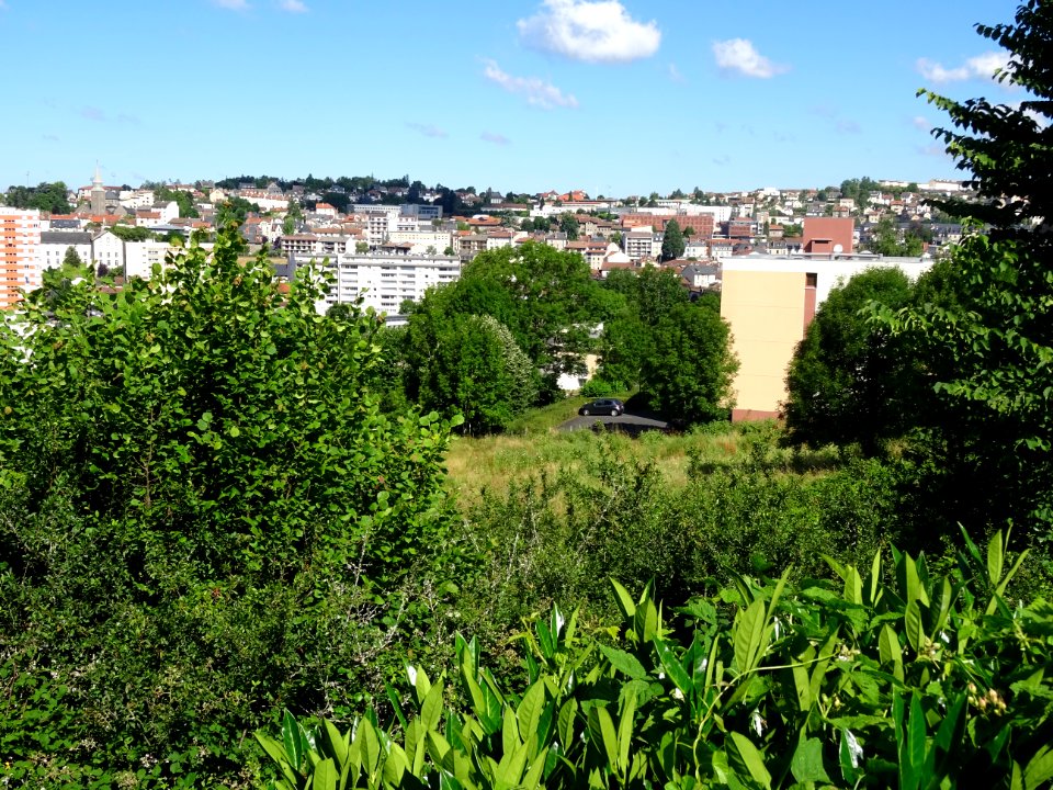 Vue sur Aurillac, Cantal 