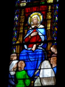 Vitrail, église Notre-Dame-aux-Neiges, Aurillac, Cantal 