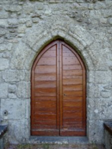 Porte de la chapelle Saint-Laurent, St-Mamet-la-Salvetat, … 