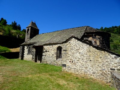 Chapelle médiévale Saint Illide, à Alleuze, Cantal 