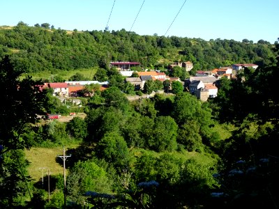 Vue vers Chabannes, depuis la route de Massiac à Allanche,… 