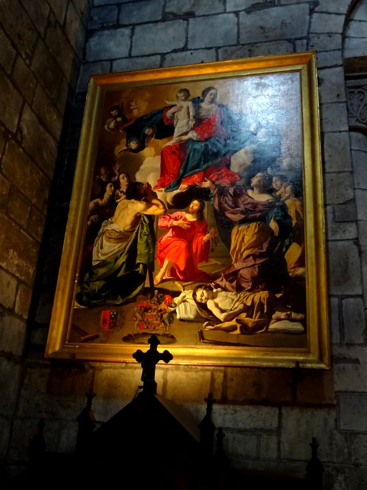 Peinture, basilique Notre-Dame-des-Miracles, Mauriac, Cant… 