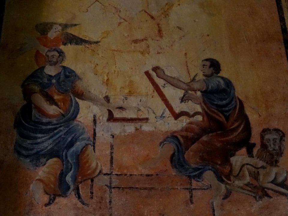 Fresque, église St-Laurent, Le Vigean, Cantal 