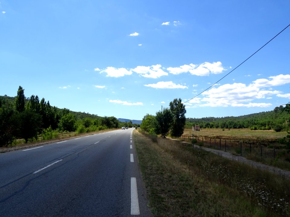 Dernière ligne droite avant Forcalqueiret, Var 