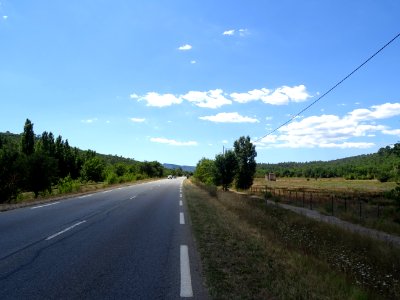 Dernière ligne droite avant Forcalqueiret, Var 