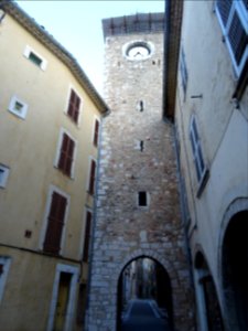 Tour de l'Horloge, construite au XVIème siècle, Aups, Var 