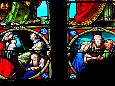 Vitrail, chapelle Notre-Dame-de-Beauvoir, Moustiers-Sainte… 