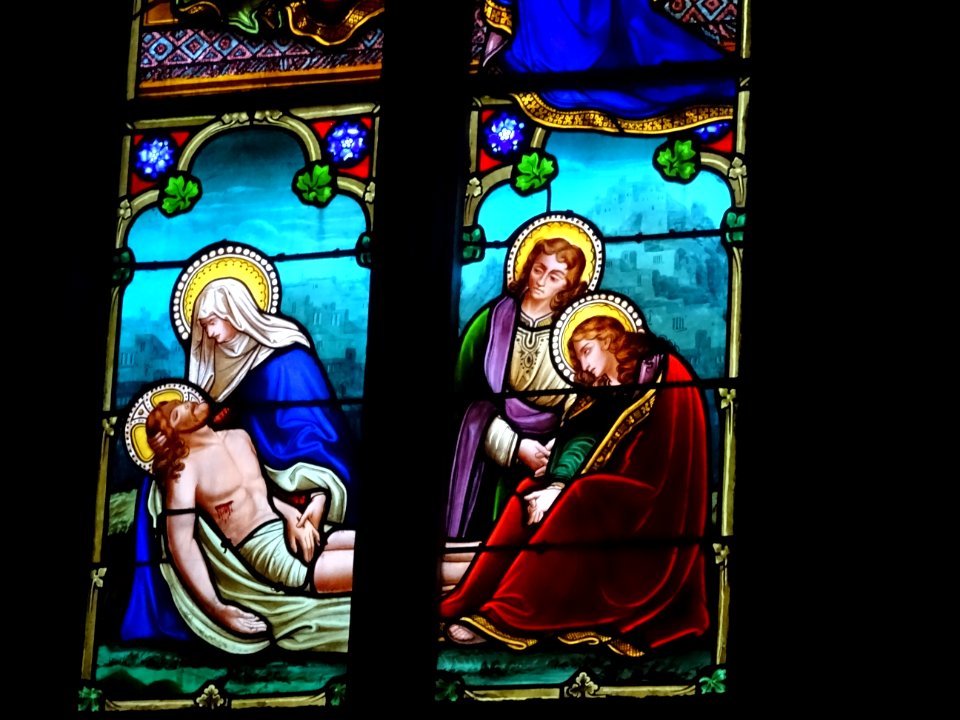 Vitrail, chapelle Notre-Dame-de-Beauvoir, Moustiers-Sainte… 