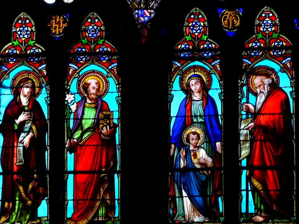 Vitrail, chapelle Notre-Dame-de-Beauvoir, Moustiers-Sainte… 