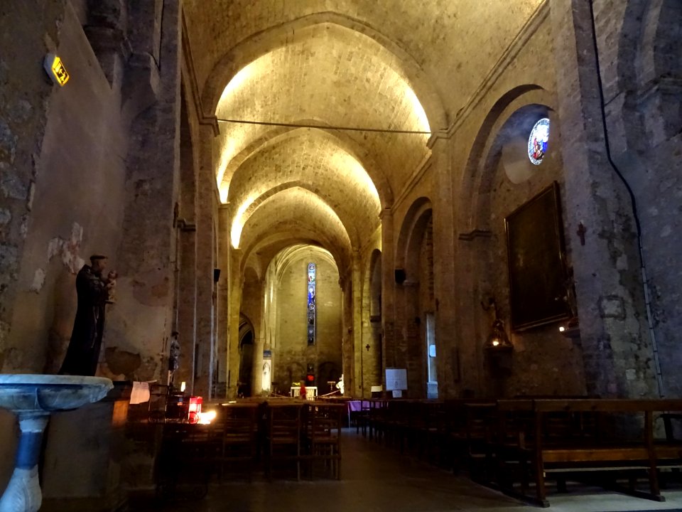 Nef, église Notre-Dame-de-l'Assomption, Moustiers-Sainte-M… 
