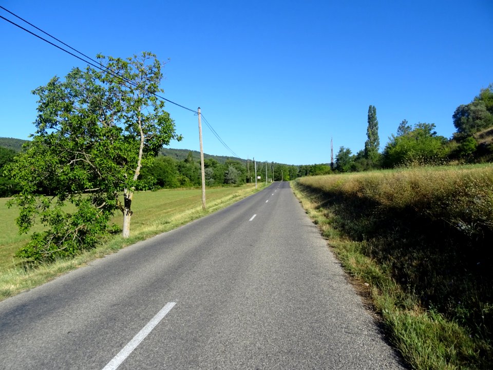 Ligne droite avant Moustiers-Ste-Marie, Alpes-de-Haute-Pro… 