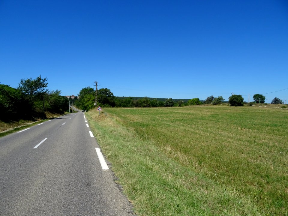 Ligne droite entre Régusse et Montmeyan, Var 