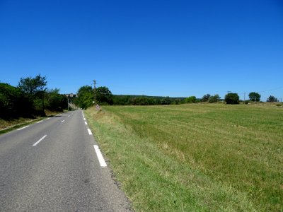 Ligne droite entre Régusse et Montmeyan, Var 
