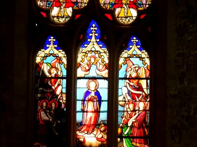 Vitrail, collégiale Notre-Dame de Barjols, date du XIVème … 
