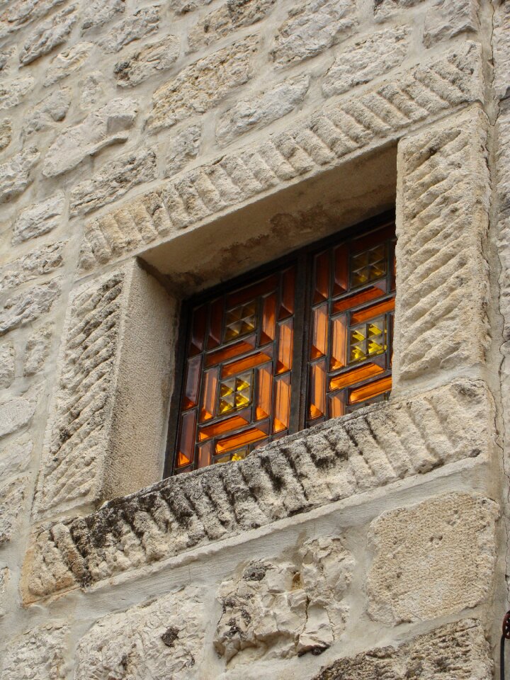 Colorful stone masonry