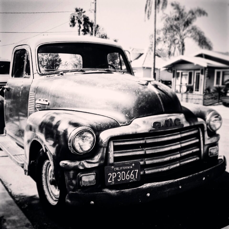 Car retro automobile