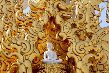 Thailand white temple chiang rai photo
