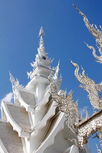 White temple chiang rai buddhism photo