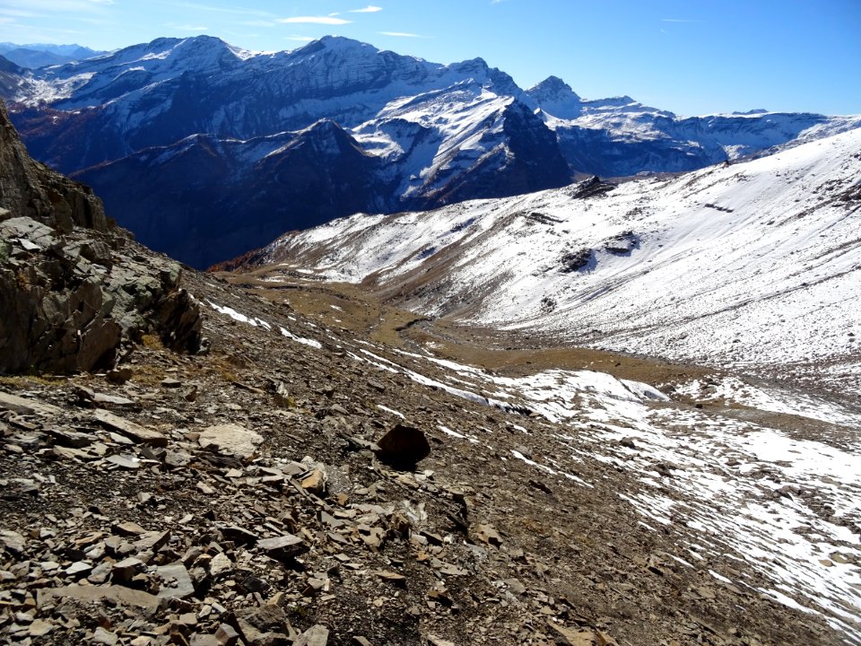 La descente dans le Vallon d'Odeyer ... peu ou pas de trac… 