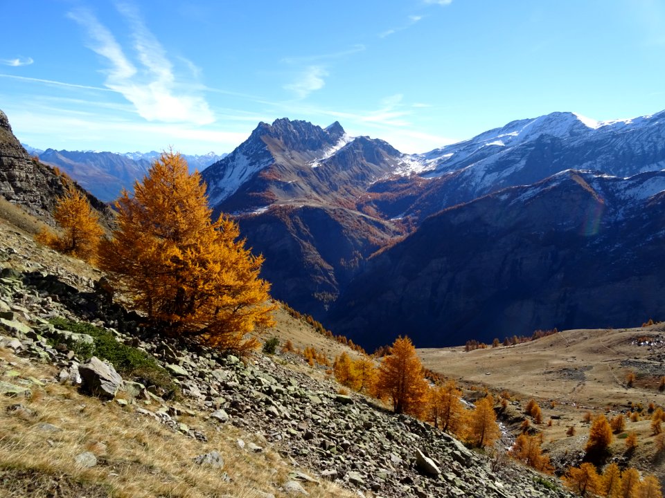 L' Aiguillas, depuis le milieu de la descente du Vallon d'… 