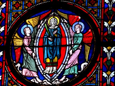 Vitrail, Eglise Notre-Dame, Taverny, Val-d'Oise 
