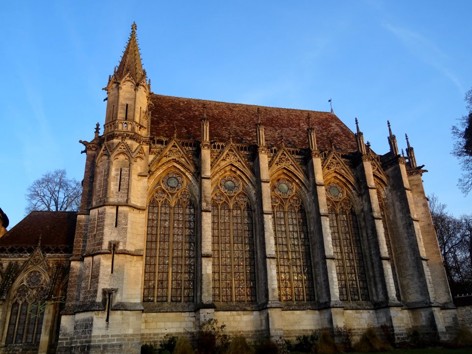 La saint-chapelle, de style gothique rayonnant, St-Germer-… 