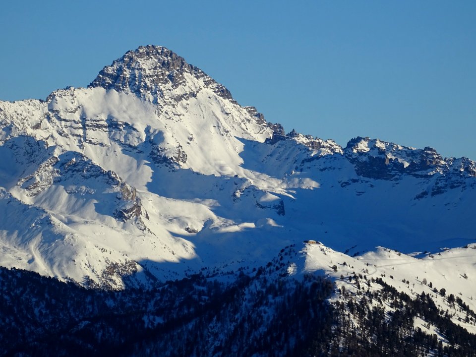 Au zoom, depuis le Prorel, Pic de Rochebrune 