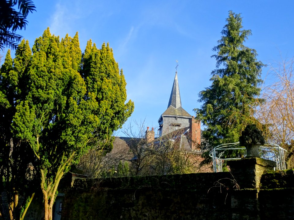 Clocher de la collégiale Saint-Pierre, Gerberoy, Oise 