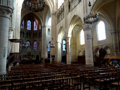 Vue vers l'abside, Eglise Notre-Dame, Taverny, Val-d'Oise 