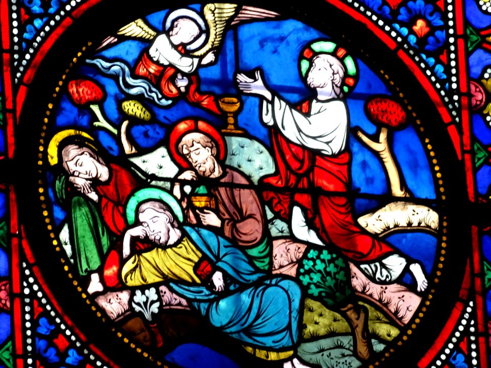 Vitrail, Eglise Notre-Dame, Taverny, Val-d'Oise 