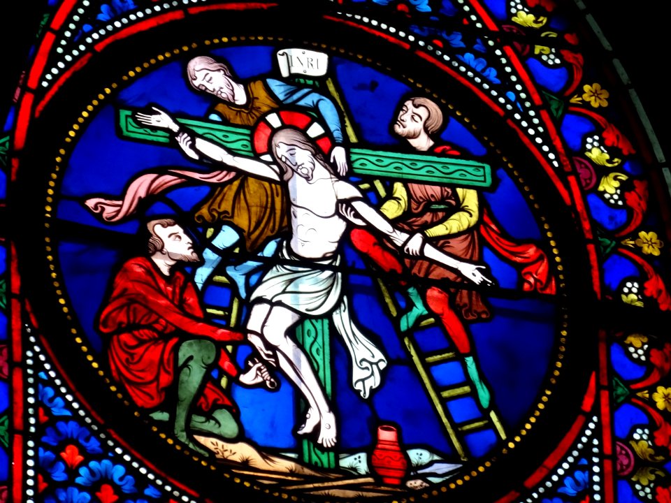 Vitrail, Eglise Notre-Dame, Taverny, Val-d'Oise 