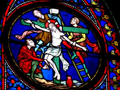 Vitrail, Eglise Notre-Dame, Taverny, Val-d'Oise 