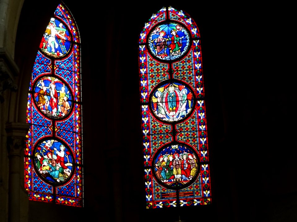 Vitraux, Eglise Notre-Dame, Taverny, Val-d'Oise 