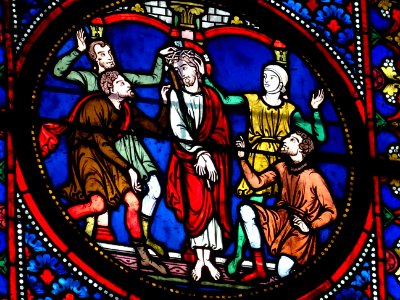 Vitrail, Eglise Notre-Dame, Taverny, Val-d'Oise 