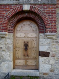 Détails de la porte, de l'ancien moulin à blé (XVème siècl… 