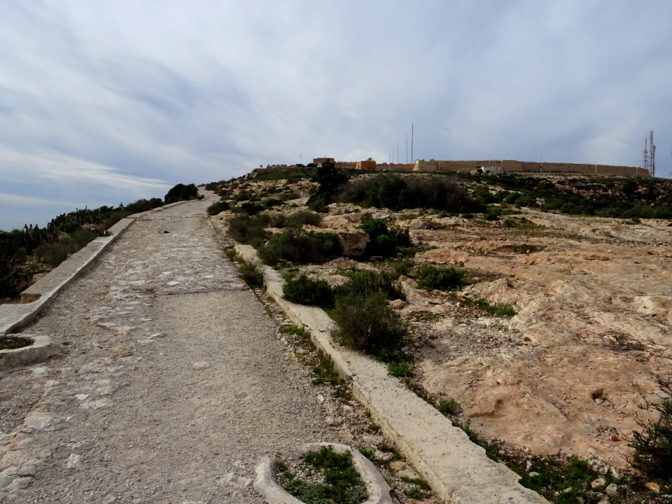 Ancienne chaussée qui monte à la Kasbah d’Agadir Oufella 