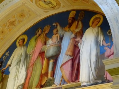 Fresque, église Notre-Dame-de-Lorette, 18 rue de Châteaudu… 