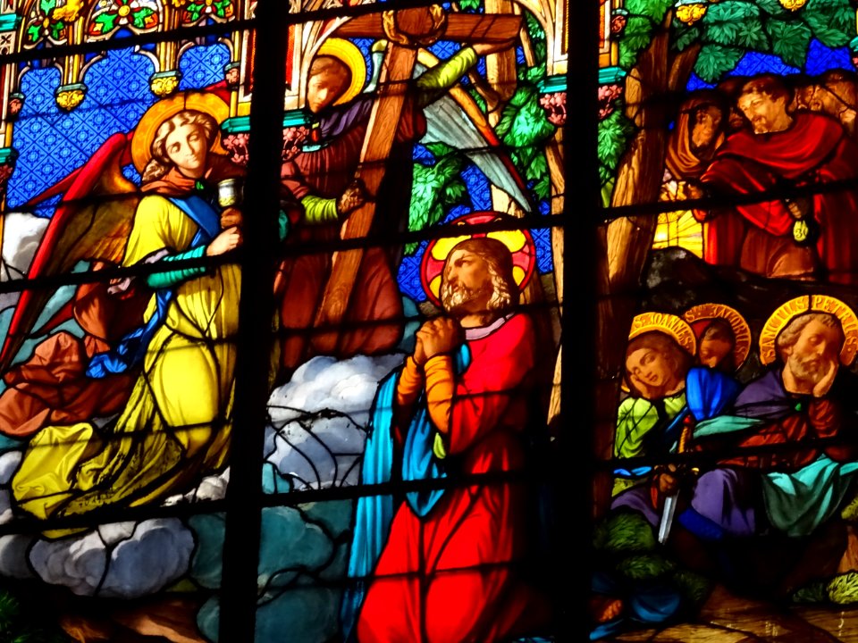 Vitrail, église Saint-Eugène-Sainte-Cécile, rue Sainte Céc… 