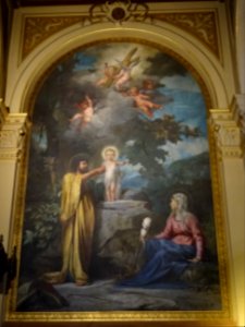 Tableau La Sainte Famille d'Eugène Thirion, église de la… 