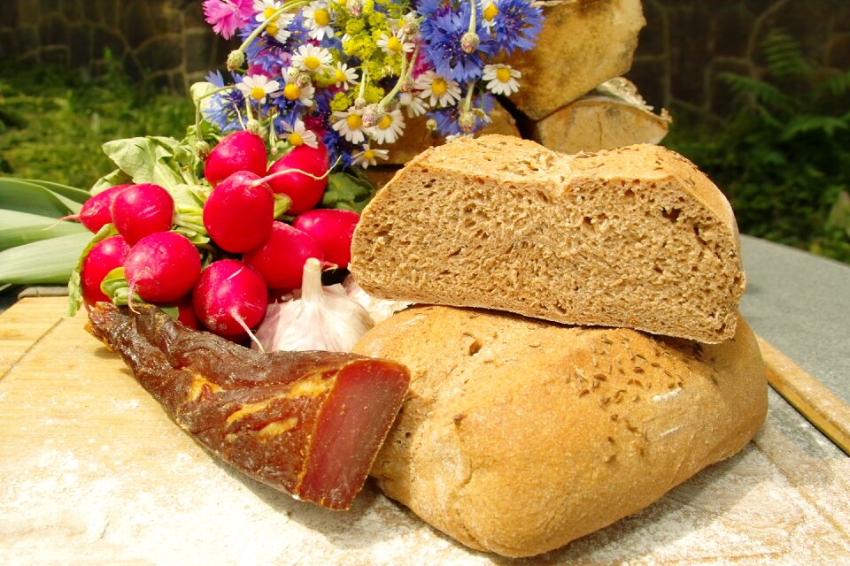 Spelled bread snack jause