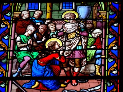 Vitrail, église Saint-Eloi, Forges-les-Eaux, Seine-Maritim… 