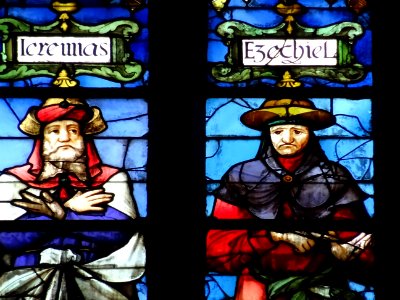 Vitraux Ieremias et Ezechiel, cathédrale Saint-Pierre,… 