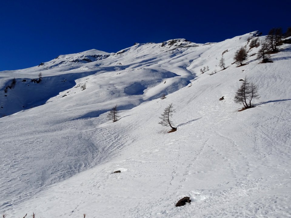 Effets de pente, de neige et de relief, sous la Rouya 