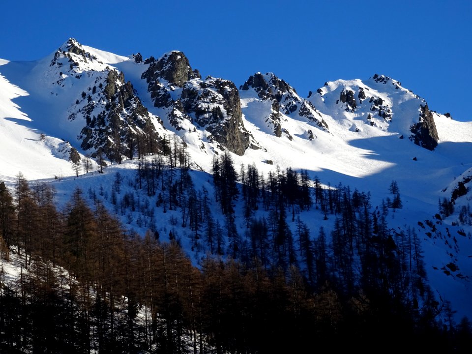 Crête de Petit Collet depuis le télésiège du Rocher de l' … 