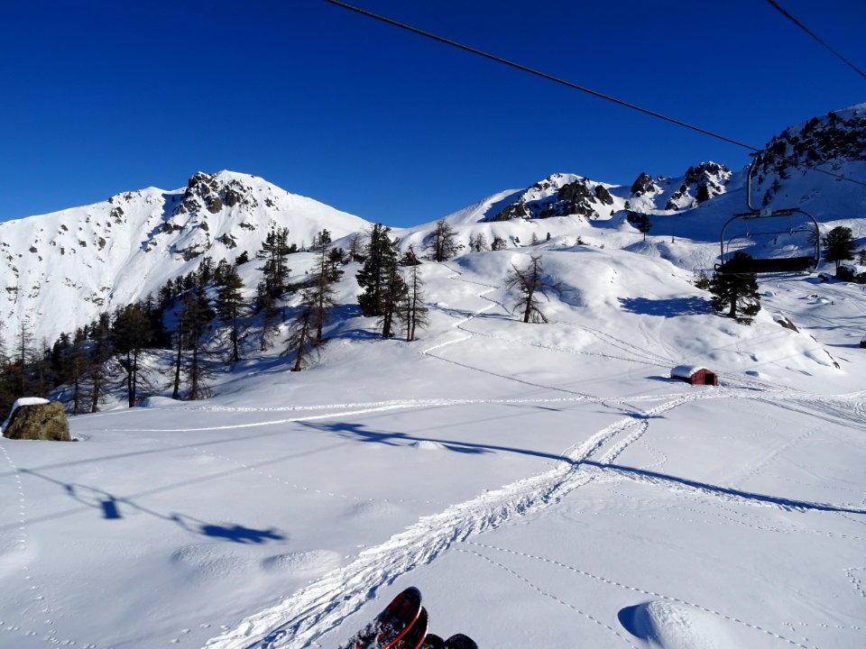 Depuis le télésiège du Rocher de l'Aigle 