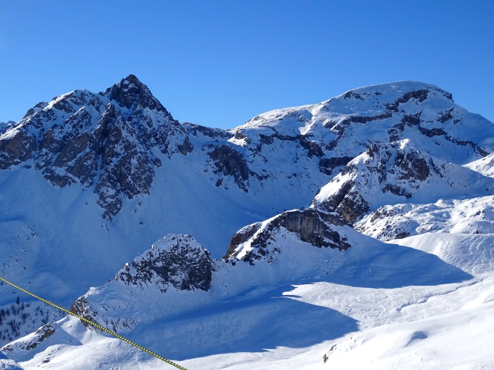 A droite la Cime de la Condamine 
